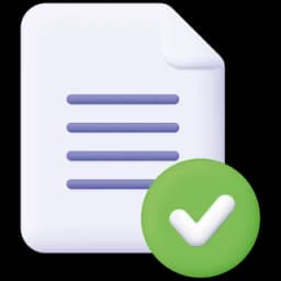 Icono de validación de documentos