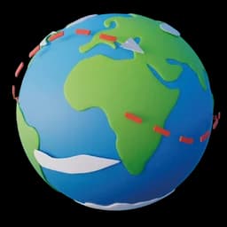 Icono de globo terráqueo